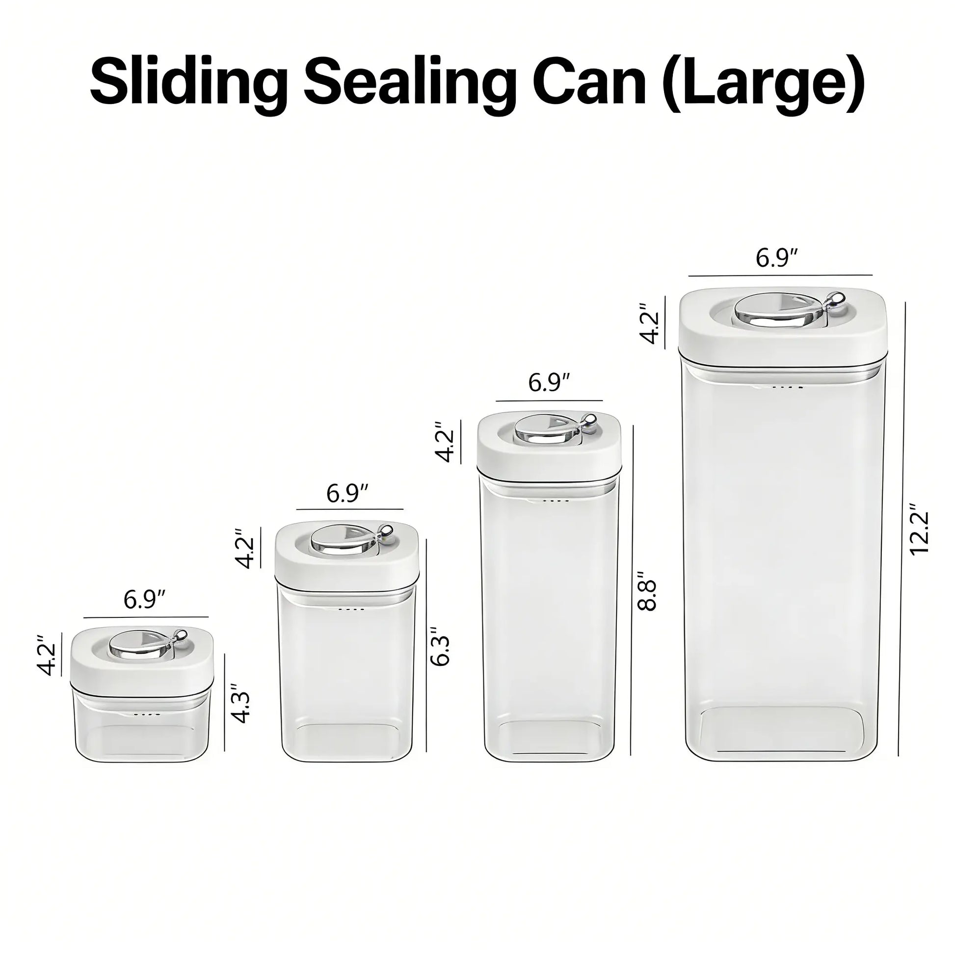 Airtight Insulated Food Storage Set - Stackable Refrigerator and Pantry Organizer Bins with Lids, Clear Odor-Resistant PET Material, Space-Saving Kitchen Storage Solution