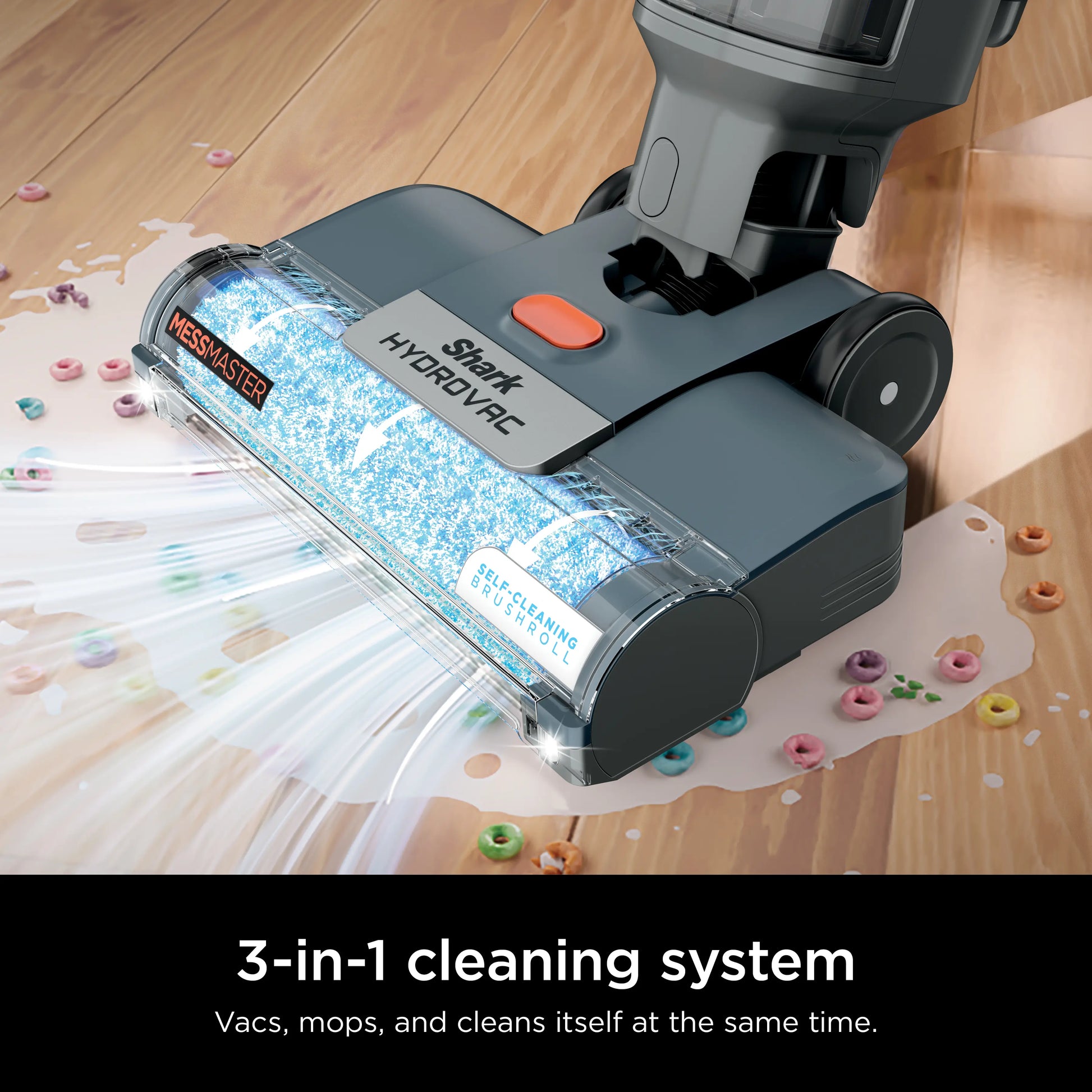Shark Hydrovac Messmaster WD161 Corded 3-in-1 Vacuum, Mop, and Self-Cleaning System
