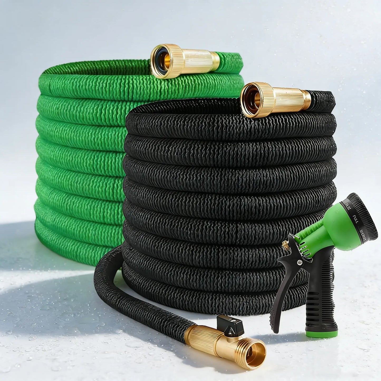 Deluxe Heavy-Duty Expandable Garden Hose - 50/100FT, 4X Stronger Construction for Versatile Outdoor Use - Ideal for Gardening and Gifts