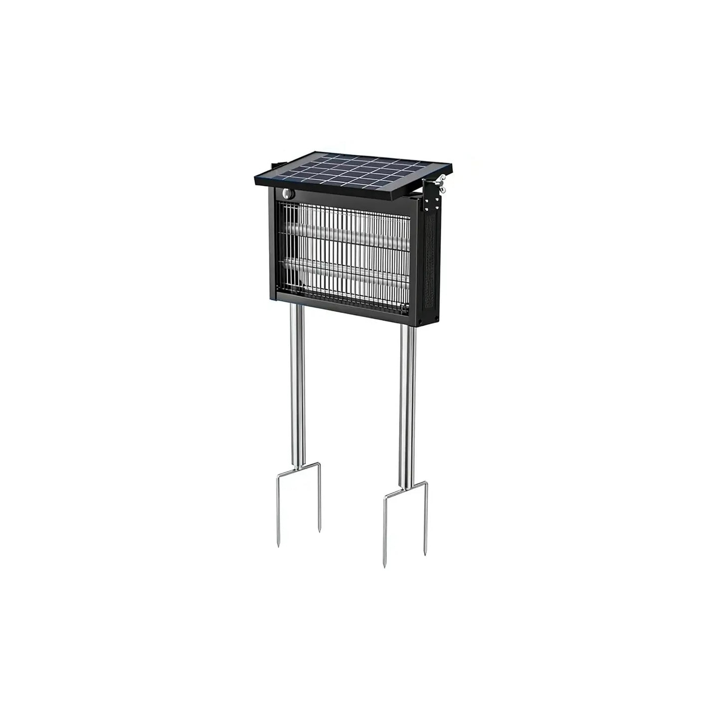 Gainstarx Solar-Powered Outdoor Bug Zapper with Smart Light Sensor - Waterproof and Rechargeable Mosquito and Fly Trap for Patio, Backyard, Garden, Camping, and Indoor Use