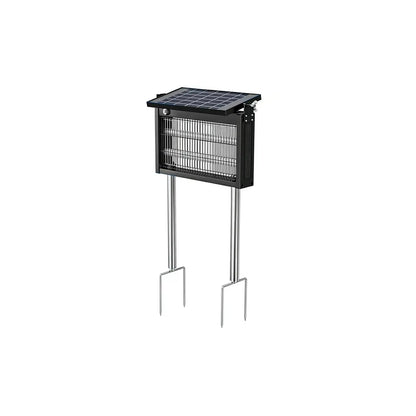 Gainstarx Solar-Powered Outdoor Bug Zapper with Smart Light Sensor - Waterproof and Rechargeable Mosquito and Fly Trap for Patio, Backyard, Garden, Camping, and Indoor Use