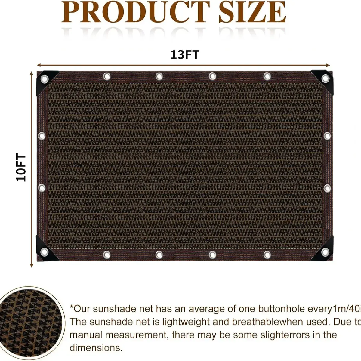 90% Blackout Shade Cloth (2 Pieces, Black) - 10 x 13 Ft UV-Resistant Outdoor Fabric with Reinforced Rivets for Camping, Gardening, Patios, and Greenhouses - Ideal for Outdoor Activities and Easter Gifts