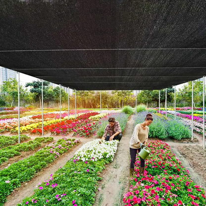 90% Blackout Shade Cloth (2 Pieces, Black) - 10 x 13 Ft UV-Resistant Outdoor Fabric with Reinforced Rivets for Camping, Gardening, Patios, and Greenhouses - Ideal for Outdoor Activities and Easter Gifts