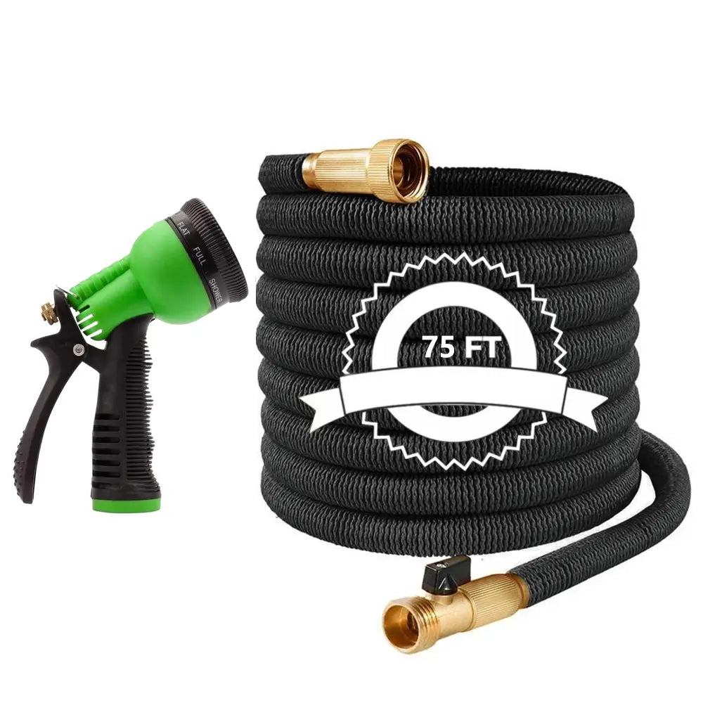 Deluxe Heavy-Duty Expandable Garden Hose - 50/100FT, 4X Stronger Construction for Versatile Outdoor Use - Ideal for Gardening and Gifts