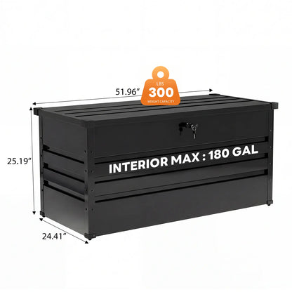 Lockable Outdoor Storage Deck Box - Versatile Bench or Table with Easy Snap-Together Assembly, Weather-Resistant Design for Patio and Pool Areas