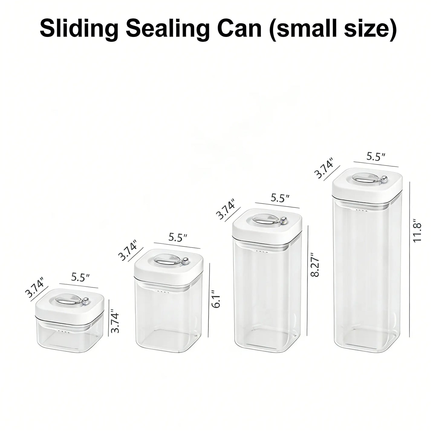 Airtight Insulated Food Storage Set - Stackable Refrigerator and Pantry Organizer Bins with Lids, Clear Odor-Resistant PET Material, Space-Saving Kitchen Storage Solution