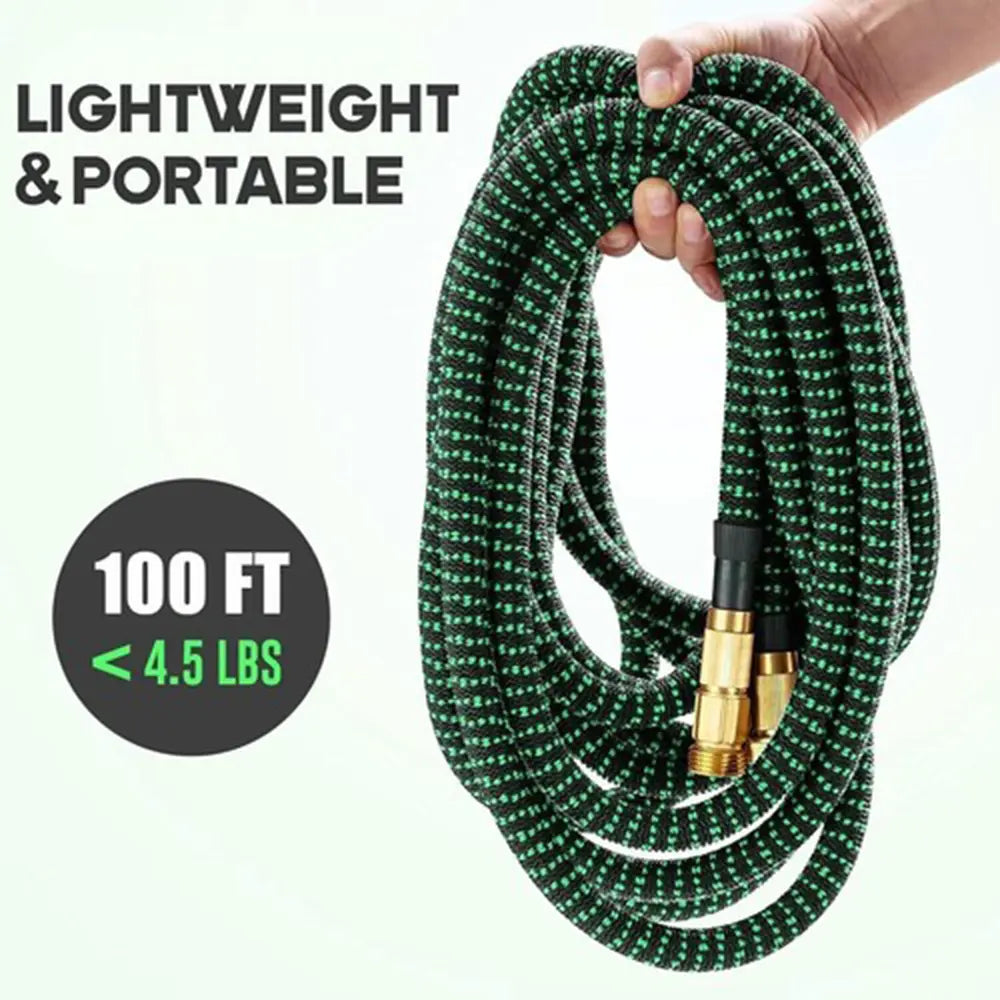 Deluxe Heavy-Duty Expandable Garden Hose - 50/100FT, 4X Stronger Construction for Versatile Outdoor Use - Ideal for Gardening and Gifts