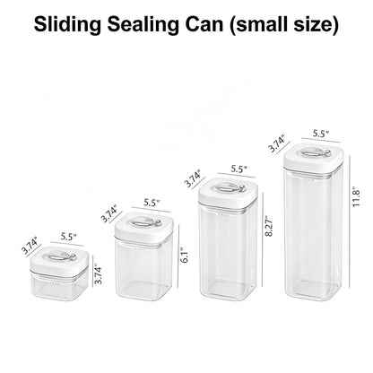 Airtight Insulated Food Storage Set - Stackable Refrigerator and Pantry Organizer Bins with Lids, Clear Odor-Resistant PET Material, Space-Saving Kitchen Storage Solution